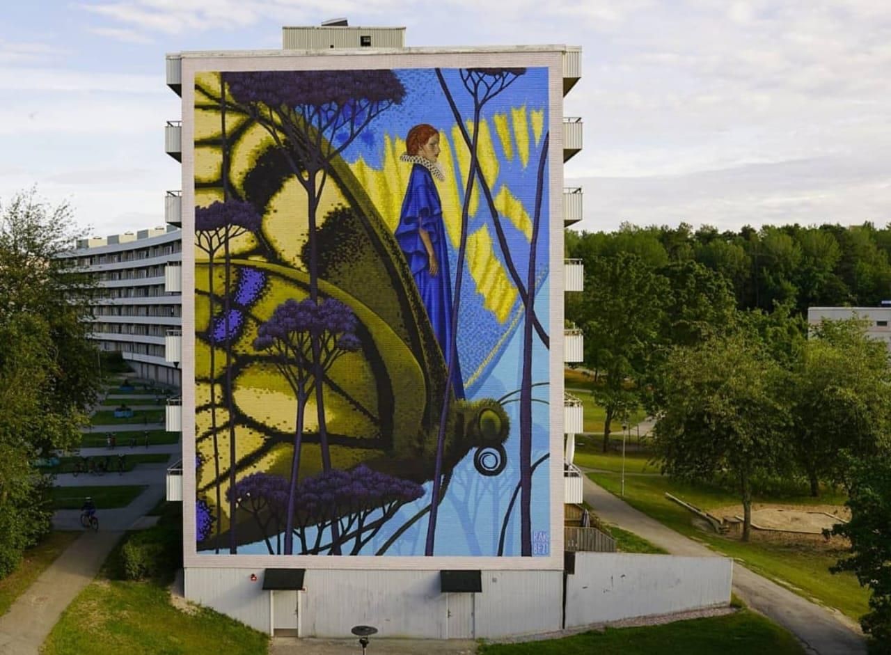 Mural de Bezt en edificio