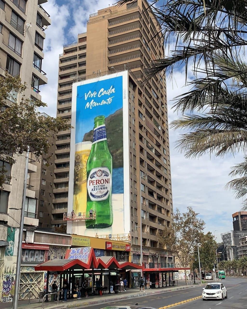Mural para cerveza Peroni